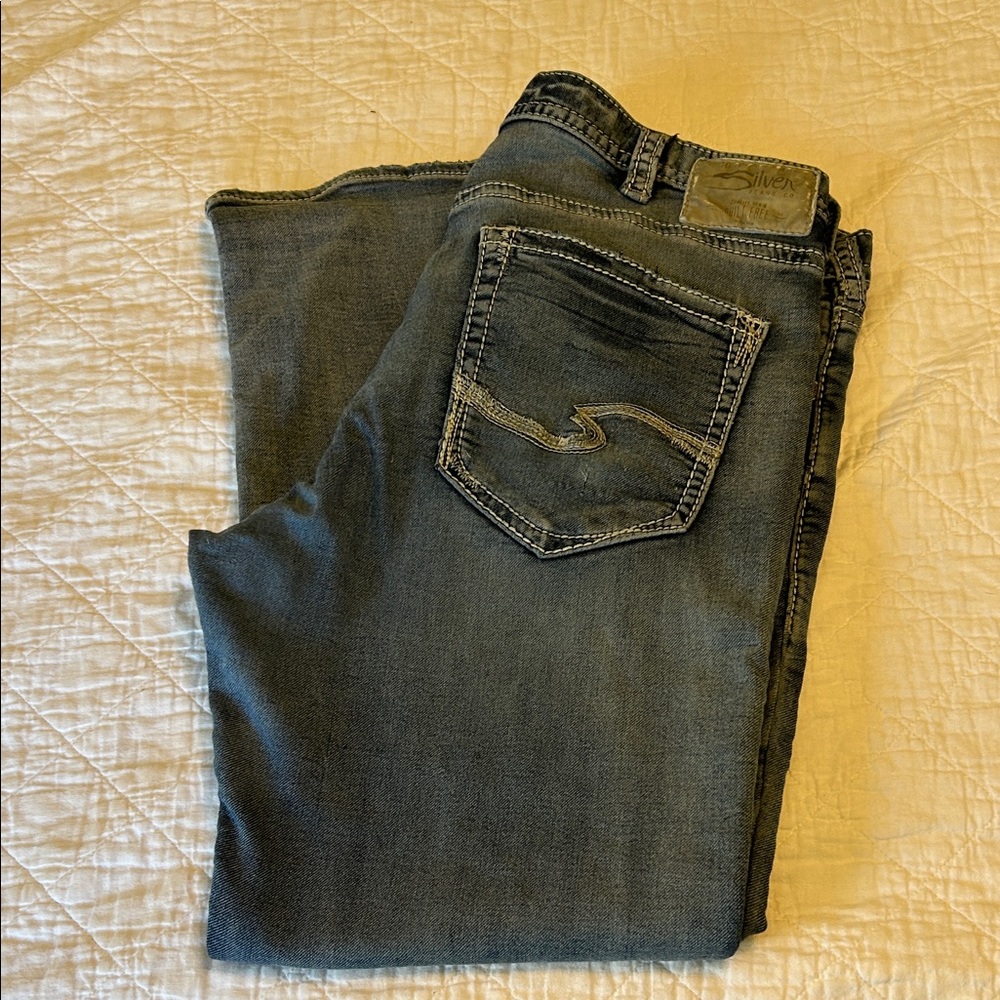 Silver Jeans Men's Dark Blue Bootcut Jeans